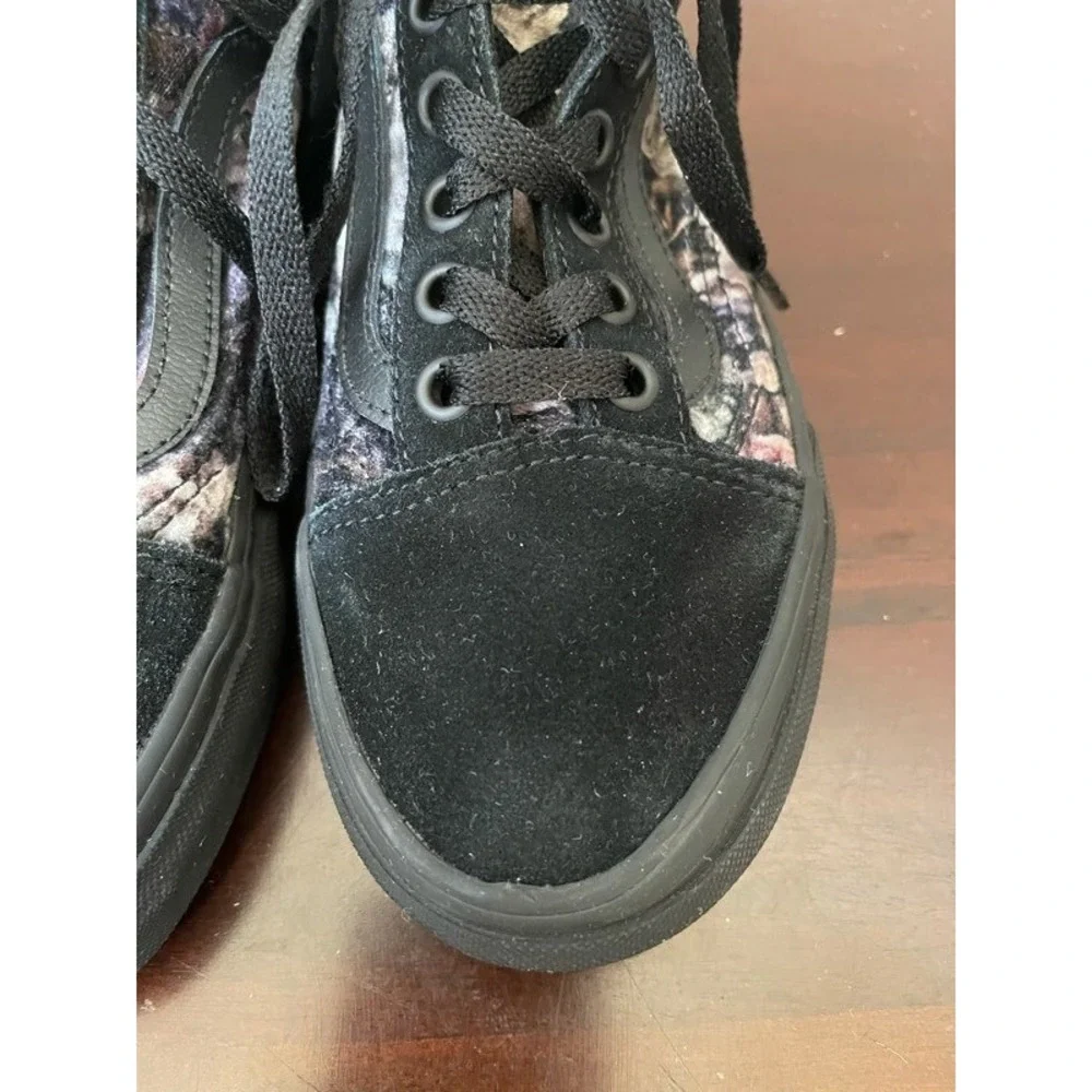 Vans Off The Wall Unisex Skate Shoes Black 721278 Low Top Lace Up W 5.5 M 4